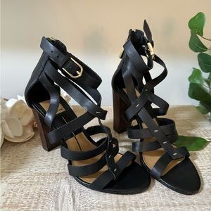 Dolce Vita Black Leather Heels